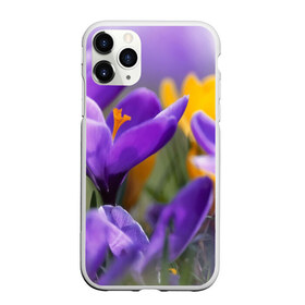 Чехол для iPhone 11 Pro Max матовый с принтом Фиолетовые цветы в Новосибирске, Силикон |  | бабушке | девочке | девушке | дочке | желтые цветы | женщине | маме | подруге | природа | розовые цветы | розы | сестре | теще | тюльпаны | цветы