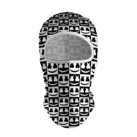 Балаклава 3D с принтом Marshmello Black&White в Новосибирске, 100% полиэстер, ткань с особыми свойствами — Activecool | плотность 150–180 г/м2; хорошо тянется, но при этом сохраняет форму. Закрывает шею, вокруг отверстия для глаз кайма. Единый размер | black and white | christopher comstock | dj | marshmello | music | диджей | клубная музыка | клубняк | крис комсток | логотип | маршмеллоу | музыка | черно белый