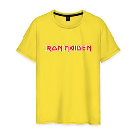 Мужская футболка хлопок с принтом Iron Maiden в Новосибирске, 100% хлопок | прямой крой, круглый вырез горловины, длина до линии бедер, слегка спущенное плечо. | heavy metal | iron maiden | metal | music