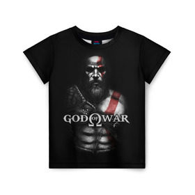 Детская футболка 3D с принтом God of War в Новосибирске, 100% гипоаллергенный полиэфир | прямой крой, круглый вырез горловины, длина до линии бедер, чуть спущенное плечо, ткань немного тянется | god of war | арес | афина | бог | бог войны | воин | генерал | гидра | кратос | призрак | спарта | татуировка