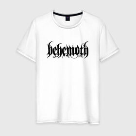 Мужская футболка хлопок с принтом Behemoth в Новосибирске, 100% хлопок | прямой крой, круглый вырез горловины, длина до линии бедер, слегка спущенное плечо. | behemoth | black | blackened death