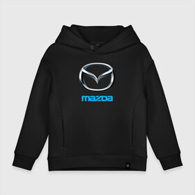 Детское худи Oversize хлопок с принтом MAZDA в Новосибирске, френч-терри — 70% хлопок, 30% полиэстер. Мягкий теплый начес внутри —100% хлопок | боковые карманы, эластичные манжеты и нижняя кромка, капюшон на магнитной кнопке | auto | mazda | sport | авто | автомобиль | автомобильные | бренд | мазда | марка | машины | спорт