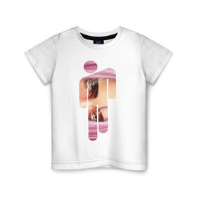 Детская футболка хлопок с принтом Billie Eilish Style в Новосибирске, 100% хлопок | круглый вырез горловины, полуприлегающий силуэт, длина до линии бедер | billie eilish | lovely | music | ocean eyes | pop | билли айлиш | девушка | музыка | океан | поп | эйлиш | элиш