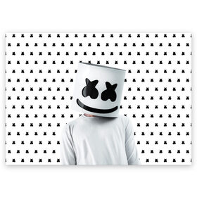 Поздравительная открытка с принтом MARSHMELLO White в Новосибирске, 100% бумага | плотность бумаги 280 г/м2, матовая, на обратной стороне линовка и место для марки
 | Тематика изображения на принте: marsh | marshmallow | marshmello | marshmelo | mello | music | smile | диджей | лого | маршмеллов | маршмеллоу | маршмеллу | маршмело | маршмелов | маршмелоу | музыка | музыкант | рожица | трэп | улыбка | хаус