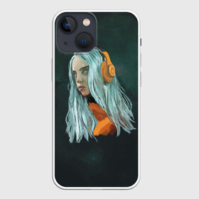 Чехол для iPhone 13 mini с принтом Billie в Новосибирске,  |  | billie eilish | lovely | music | ocean eyes | pop | билли айлиш | девушка | музыка | океан | поп | эйлиш | элиш