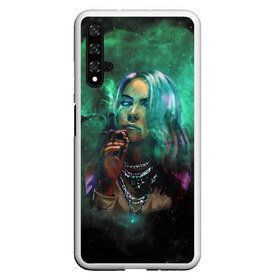 Чехол для Honor 20 с принтом Billie Eilish Space в Новосибирске, Силикон | Область печати: задняя сторона чехла, без боковых панелей | billie eilish | lovely | music | ocean eyes | pop | билли айлиш | девушка | музыка | океан | поп | эйлиш | элиш