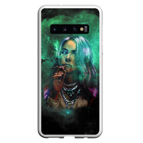 Чехол для Samsung Galaxy S10 с принтом Billie Eilish Space в Новосибирске, Силикон | Область печати: задняя сторона чехла, без боковых панелей | billie eilish | lovely | music | ocean eyes | pop | билли айлиш | девушка | музыка | океан | поп | эйлиш | элиш