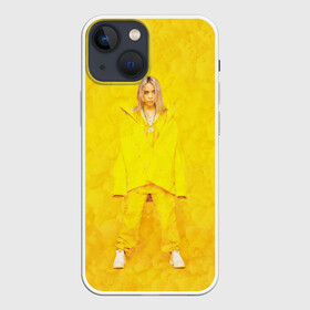 Чехол для iPhone 13 mini с принтом Yellow Billie в Новосибирске,  |  | billie eilish | lovely | music | ocean eyes | pop | билли айлиш | девушка | музыка | океан | поп | эйлиш | элиш