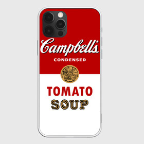 Чехол для iPhone 12 Pro Max с принтом Банка с супом Кэмпбелл в Новосибирске, Силикон |  | campbell’s soup | pop art | popart | арт | банка с супом кэмпбелл | банки с супом кэмпбелл | большая банка супа кэмпбелл с открывашкой | поп арт | суп кэмпбелл | энди уорхол