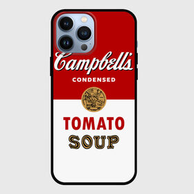 Чехол для iPhone 13 Pro Max с принтом Банка с супом Кэмпбелл в Новосибирске,  |  | campbell’s soup | pop art | popart | арт | банка с супом кэмпбелл | банки с супом кэмпбелл | большая банка супа кэмпбелл с открывашкой | поп арт | суп кэмпбелл | энди уорхол