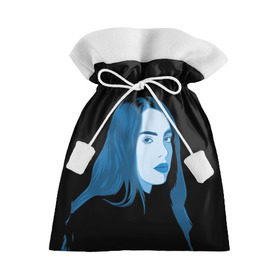 Подарочный 3D мешок с принтом Billie Eilish в Новосибирске, 100% полиэстер | Размер: 29*39 см | Тематика изображения на принте: billie eilish | lovely | music | ocean eyes | pop | билли айлиш | девушка | музыка | океан | поп | эйлиш | элиш