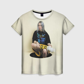 Женская футболка 3D с принтом Hole в Новосибирске, 100% полиэфир ( синтетическое хлопкоподобное полотно) | прямой крой, круглый вырез горловины, длина до линии бедер | billie eilish | lovely | music | ocean eyes | pop | билли айлиш | девушка | музыка | океан | поп | эйлиш | элиш