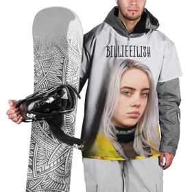 Накидка на куртку 3D с принтом BillieEilish в Новосибирске, 100% полиэстер |  | Тематика изображения на принте: billie eilish | lovely | music | ocean eyes | pop | билли айлиш | девушка | музыка | океан | поп | эйлиш | элиш