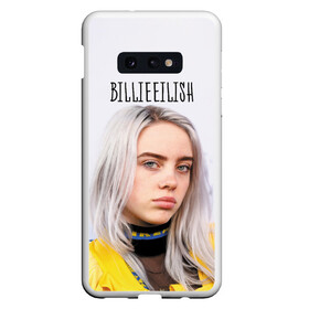 Чехол для Samsung S10E с принтом BillieEilish в Новосибирске, Силикон | Область печати: задняя сторона чехла, без боковых панелей | billie eilish | lovely | music | ocean eyes | pop | билли айлиш | девушка | музыка | океан | поп | эйлиш | элиш