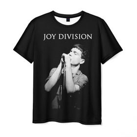 Мужская футболка 3D с принтом Joy Division в Новосибирске, 100% полиэфир | прямой крой, круглый вырез горловины, длина до линии бедер | ian curtis | joy division | joy division unknown pleasures | love will tear us apart | группы | иэн кёртис | пост панк | рок