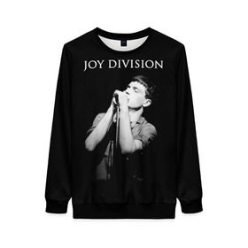 Женский свитшот 3D с принтом Joy Division в Новосибирске, 100% полиэстер с мягким внутренним слоем | круглый вырез горловины, мягкая резинка на манжетах и поясе, свободная посадка по фигуре | Тематика изображения на принте: ian curtis | joy division | joy division unknown pleasures | love will tear us apart | группы | иэн кёртис | пост панк | рок