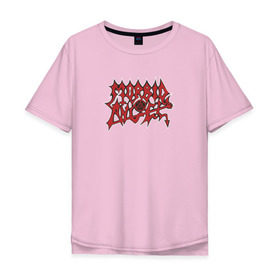 Мужская футболка хлопок Oversize с принтом Morbid Angel в Новосибирске, 100% хлопок | свободный крой, круглый ворот, “спинка” длиннее передней части | Тематика изображения на принте: death | morbid angel