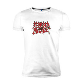 Мужская футболка премиум с принтом Morbid Angel в Новосибирске, 92% хлопок, 8% лайкра | приталенный силуэт, круглый вырез ворота, длина до линии бедра, короткий рукав | Тематика изображения на принте: death | morbid angel