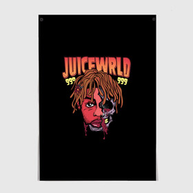 Постер с принтом Juice WRLD в Новосибирске, 100% бумага
 | бумага, плотность 150 мг. Матовая, но за счет высокого коэффициента гладкости имеет небольшой блеск и дает на свету блики, но в отличии от глянцевой бумаги не покрыта лаком | dreams | jucie | juice | lucid | rap | world | wrld | американский | ворлд | врлд | джус | реп | репер | рэп | рэпер