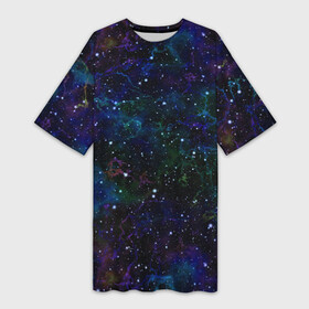 Платье-футболка 3D с принтом Космос в Новосибирске,  |  | background | color | constellations | galaxies | infinity | night | planets | sky | space | stars | universe | бесконечность | вселенная | галактики | графика | звезды | иллюстрация | картинка | космос | мода | небо | ночь | планеты | рисунок