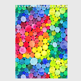 Скетчбук с принтом Акварельная абстракция в Новосибирске, 100% бумага
 | 48 листов, плотность листов — 100 г/м2, плотность картонной обложки — 250 г/м2. Листы скреплены сверху удобной пружинной спиралью | abstraction | art | bright | colors | fashion | i | ornament | palette | pattern | rainbow | style | watercolor | абстракция | акварель | геометрический | графика | иллюстрация | искусство | картинка | мода | орнамент | палитра | радуга | рисунок