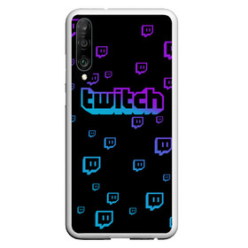 Чехол для Honor P30 с принтом Twitch (gradient) в Новосибирске, Силикон | Область печати: задняя сторона чехла, без боковых панелей | видеоигры | видеостриминг | киберспорт | стрим | трансляции | турниры