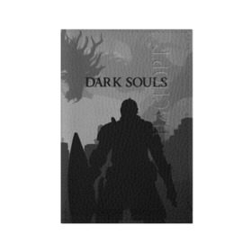 Обложка для паспорта матовая кожа с принтом Dark Souls в Новосибирске, натуральная матовая кожа | размер 19,3 х 13,7 см; прозрачные пластиковые крепления | Тематика изображения на принте: dark souls | games | praise the sun | игры | компьютерные игры | рыцарь | тёмные души