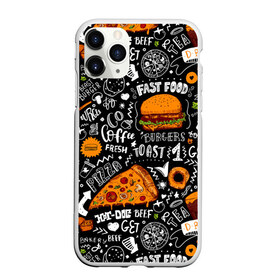 Чехол для iPhone 11 Pro матовый с принтом Fast food в Новосибирске, Силикон |  | fast | food | hambu | булочка | бутерброды | быстрое | гамбургеры | графика | еда | зелень | иллюстрация | картинка | кунжут | мода | мясо | надпись | орнамент | питание | пицца | пончики | рисунок | свежий