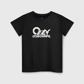 Детская футболка хлопок с принтом Ozzy Osbourne в Новосибирске, 100% хлопок | круглый вырез горловины, полуприлегающий силуэт, длина до линии бедер | heavy | ozzy osbourne
