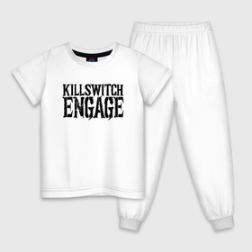 Детская пижама хлопок с принтом Killswitch Engage в Новосибирске, 100% хлопок |  брюки и футболка прямого кроя, без карманов, на брюках мягкая резинка на поясе и по низу штанин
 | killswitch engage | melodic metalcore
