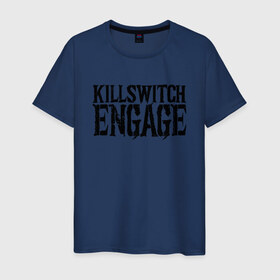 Мужская футболка хлопок с принтом Killswitch Engage в Новосибирске, 100% хлопок | прямой крой, круглый вырез горловины, длина до линии бедер, слегка спущенное плечо. | killswitch engage | melodic metalcore