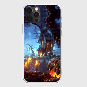 Чехол для iPhone 12 Pro Max с принтом Хэллоуин в Новосибирске, Силикон |  | candles | d | fear | forest | halloween | horror | hut | night | pumpkin | ворота | глаза | железные | забор | изба | иллюстрация | картинка | красные | лес | мода | молния | ночь | облака | праздник | рисунок | свечи | серый | совы