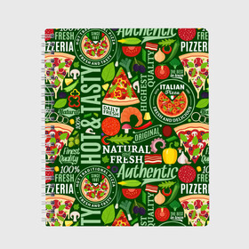 Тетрадь с принтом Итальянская пицца в Новосибирске, 100% бумага | 48 листов, плотность листов — 60 г/м2, плотность картонной обложки — 250 г/м2. Листы скреплены сбоку удобной пружинной спиралью. Уголки страниц и обложки скругленные. Цвет линий — светло-серый
 | бекон | вкусная | волны | грибы | доля | еда | зелень | ингредиенты | искусство | италия | итальянская | ковёр | колбаса | кори | креветки | курица | лук | мясо | натуральная | оливки | орнамент | перец