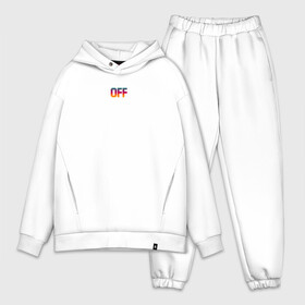 Мужской костюм хлопок OVERSIZE с принтом OFF и всё тут в Новосибирске,  |  | off | off white | vlone | white | yellow | бренды | желтый | линии | оф вайт