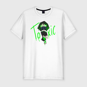 Мужская футболка хлопок Slim с принтом Toxic в Новосибирске, 92% хлопок, 8% лайкра | приталенный силуэт, круглый вырез ворота, длина до линии бедра, короткий рукав | chemical | girls