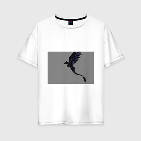 Женская футболка хлопок Oversize с принтом Как приручить дракона в Новосибирске, 100% хлопок | свободный крой, круглый ворот, спущенный рукав, длина до линии бедер
 | детский мультфильм | для детей | как приручить дракона | мультик | мультфильм