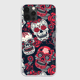 Чехол для iPhone 12 Pro Max с принтом Мексиканские черепа в Новосибирске, Силикон |  | графика | день мертвых | знак | иллюстрация | искусство | картинка | мексика | мексиканские | мода | национальный | орнамент | паутина | поминки | праздник | рисунок | розы | ромашки | символ | стиль