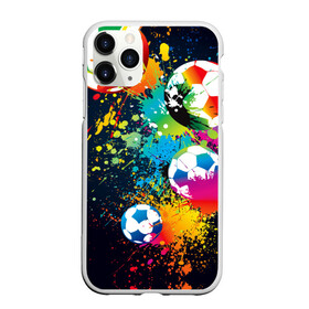 Чехол для iPhone 11 Pro Max матовый с принтом Футбольные мячи в Новосибирске, Силикон |  | ball | cov | football | leather | soccer | болельщик | брызги | графика | иллюстрация | картинка | кожа | краски | мода | мяч | покрытие | пятна | радуга | рисунок | сила | скорость | спорт | спортсмен | стиль | фанат | фон
