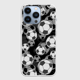 Чехол для iPhone 13 Pro с принтом Футбольные мячи в Новосибирске,  |  | balls | covering | fan | football | leather | s | soccer | sport | strength | болельщик | графика | иллюстрация | картинка | кожа | мода | мячи | покрытие | рисунок | сила | скорость | спорт | спортсмен | стиль | фанат | фон | футбол