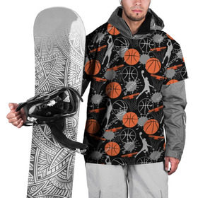 Накидка на куртку 3D с принтом Basketball в Новосибирске, 100% полиэстер |  | Тематика изображения на принте: basket | basketball | баскетбол | баскетбольные | болельщик | бросок | брызги | графика | иллюстрация | капли | картинка | кляксы | кольцо | мода | мячи | надпись | прыжок | рисунок | сетка | сила | скорость