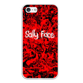 Чехол для iPhone 5/5S матовый с принтом Sally Face Bloody в Новосибирске, Силикон | Область печати: задняя сторона чехла, без боковых панелей | cтикер | game | larry | mask | new | sally face | sf | ангел | без маски | гизмо | девид | девочка | игра | казнь | компьютер | кровь | лари | ларри | лицемер | логотип | мальчик | маска | молнии | мрачная | на лице | надпись