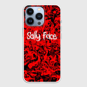 Чехол для iPhone 13 Pro с принтом Sally Face Bloody в Новосибирске,  |  | Тематика изображения на принте: cтикер | game | larry | mask | new | sally face | sf | ангел | без маски | гизмо | девид | девочка | игра | казнь | компьютер | кровь | лари | ларри | лицемер | логотип | мальчик | маска | молнии | мрачная | на лице | надпись