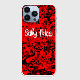 Чехол для iPhone 13 Pro Max с принтом Sally Face Bloody в Новосибирске,  |  | Тематика изображения на принте: cтикер | game | larry | mask | new | sally face | sf | ангел | без маски | гизмо | девид | девочка | игра | казнь | компьютер | кровь | лари | ларри | лицемер | логотип | мальчик | маска | молнии | мрачная | на лице | надпись