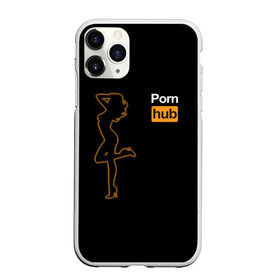 Чехол для iPhone 11 Pro матовый с принтом Pornhub (neon girl) в Новосибирске, Силикон |  | Тематика изображения на принте: brazzers | видео | девушка | любовь | неон | свечение | силуэт | фигура | хаб | чувства