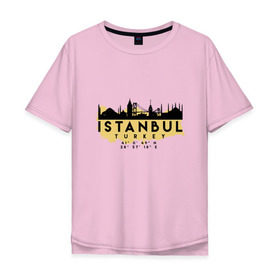 Мужская футболка хлопок Oversize с принтом Стамбул - Турция в Новосибирске, 100% хлопок | свободный крой, круглый ворот, “спинка” длиннее передней части | adventure | city | travel | turkey | world | город | государство | европа | жизнь | карта | культура | люди | мир | народ | памятни | партиот | планета | приключение | путешествие | спорт | ссср | стамбул | столица | страна
