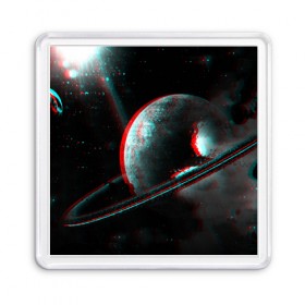Магнит 55*55 с принтом Cosmos Glitch в Новосибирске, Пластик | Размер: 65*65 мм; Размер печати: 55*55 мм | Тематика изображения на принте: вселенная | глитч | звезды | земля | космос | плеяды | пространство