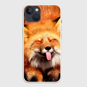 Чехол для iPhone 13 с принтом Лиса с языком в Новосибирске,  |  | ahegao | axerao | fox | аниме | девушке | женщине | животные | картинка | лис | лиса | лисенок | лисий хвост | лисичка | мужчине | парню | подарок | прикольная | пушистая | рыжая | с языком | смешная | хищник | язык