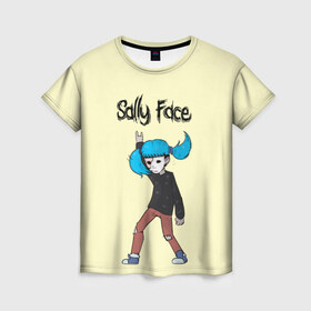 Женская футболка 3D с принтом Sally Face в Новосибирске, 100% полиэфир ( синтетическое хлопкоподобное полотно) | прямой крой, круглый вырез горловины, длина до линии бедер | blue | diane | face | fisher | gizmo | henry | johnson | killer | larry | sally | генри | гизмо | джонсон | диана | ларри | лицо | салли | фейс | фишер