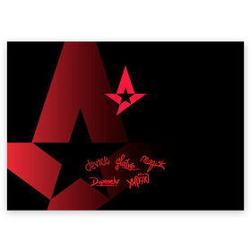 Поздравительная открытка с принтом Astralis - All Stars (2019) в Новосибирске, 100% бумага | плотность бумаги 280 г/м2, матовая, на обратной стороне линовка и место для марки
 | 0x000000123 | astralis | csgo | астралис | ксго