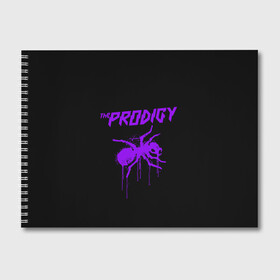 Альбом для рисования с принтом The Prodigy в Новосибирске, 100% бумага
 | матовая бумага, плотность 200 мг. | 90 е | the prodigy | кит флинт | музыка | муравей | панк | рок | техно | электро